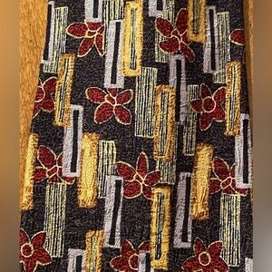 Pavia Mens Silk Necktie Tie Blue Gold Burgundy 60” Made In Italy